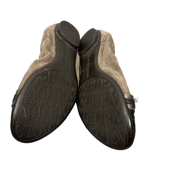 AGL Slip On Horsebit Ballet Flats Loafers - Picture 4 of 12